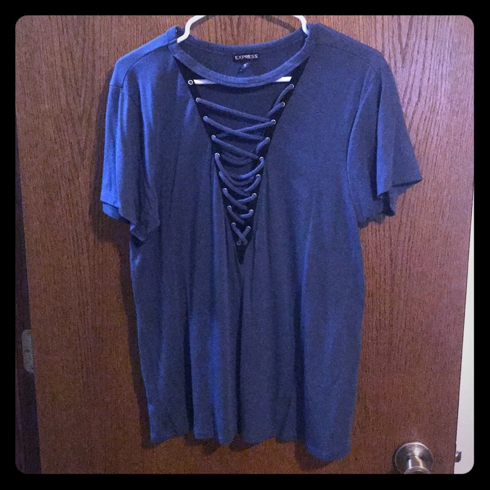 T-shirt Express size M tie front